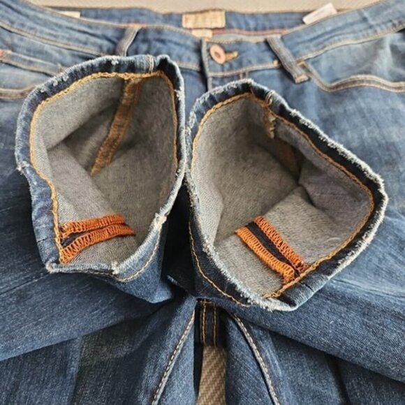 Weatherproof Jeans Men's W36xL30 Vintage Slim Straight Dark Blue Distressed - Picture 8 of 16